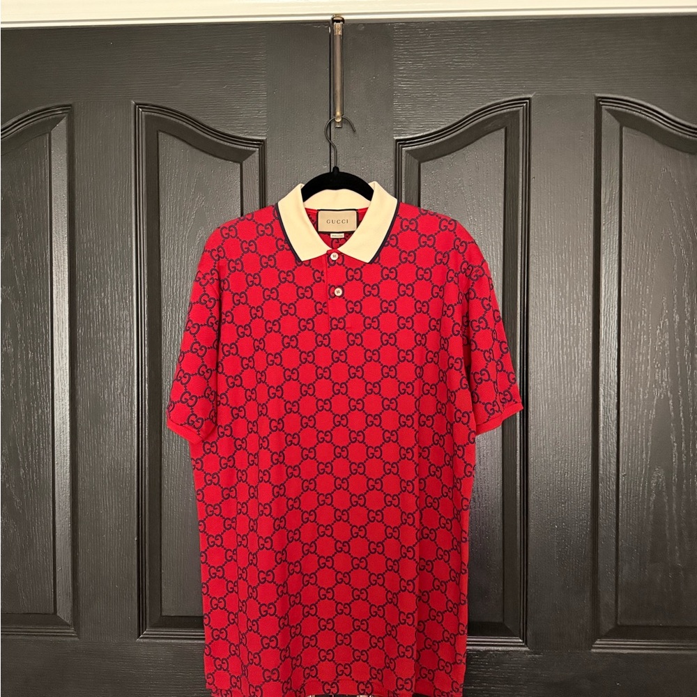 !!!!SOLD!!!!!!Gucci Red Polo Shirt